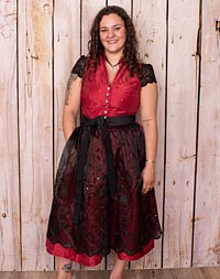 "Roth" Dirndl with lace apron