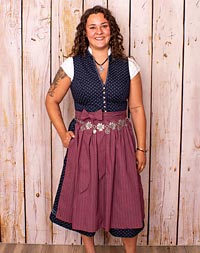 "Nauheim" Dirndl mit Schürze