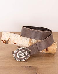 Men's belt with Bavarian lion