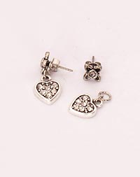 "Heart" ear studs 2pcs.