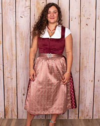 "Tönning" Samtdirndl mit Schürze