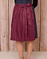 Cotton apron short burgundy