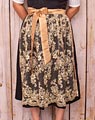 "Hof" Lace apron midi gold