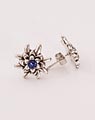 "Edelweiss" earrings with blue stone