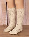 Children's knee socks mottled beige