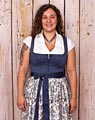 "Blumenholz" Dirndl mit Schürze