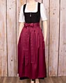 Dirndl apron long dark red