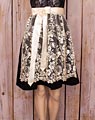 Lace apron short cream